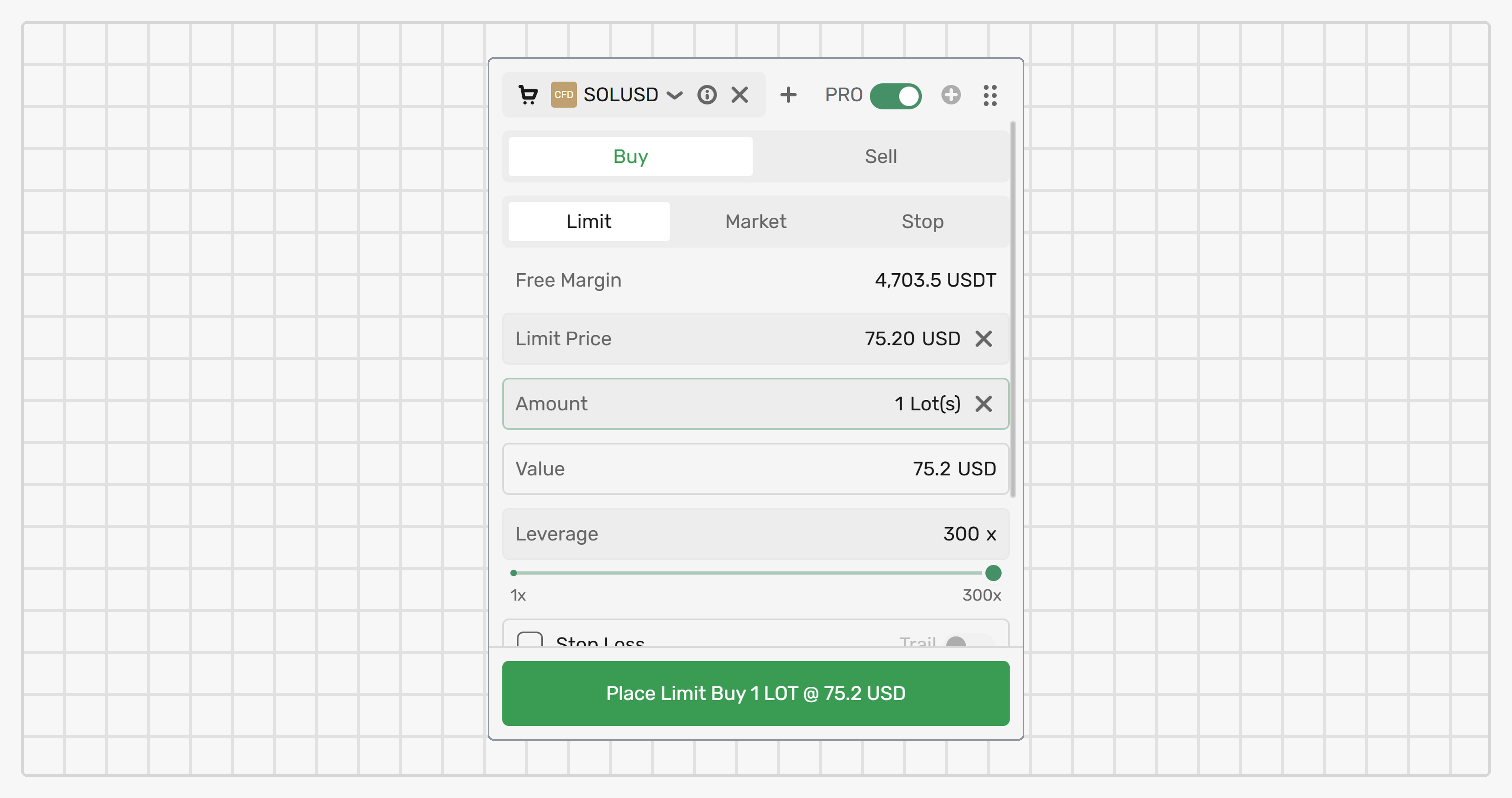 Place order